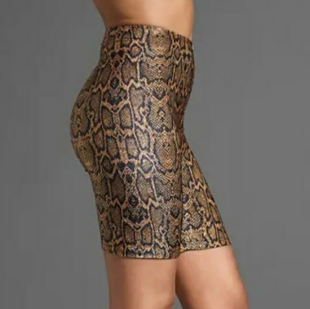 Venus Python Print Bike Short Size Small - Picture 2 of 6